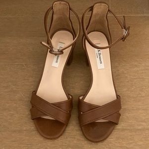 {L.K. Bennett} Tan Sandals SZ 35
